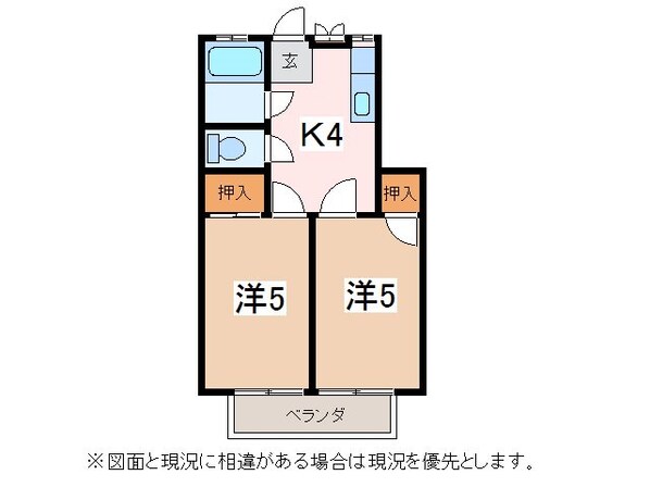 コーポ永友Ｃ棟の物件間取画像